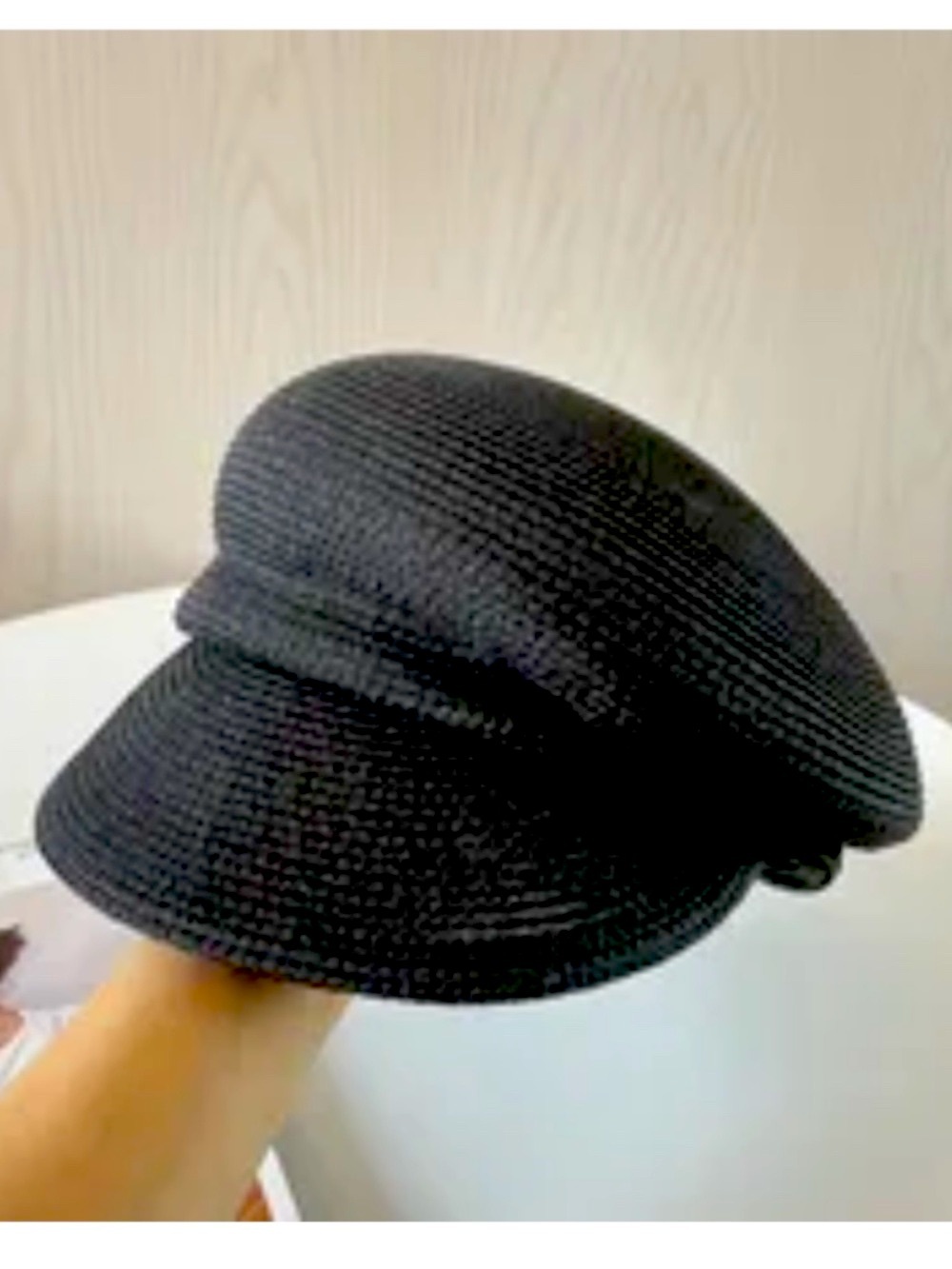 Women Summer Fashion Straw Sun Sloping Brim Visor Cap
